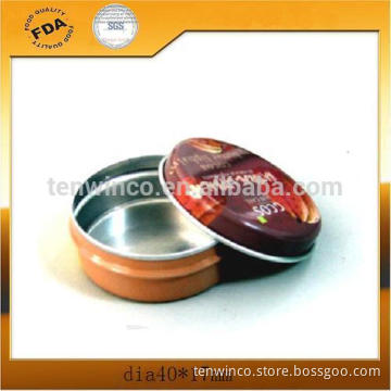 Cheap Hot Chocolate Mini Tin Box . Small Round Tin Can zip-top can.